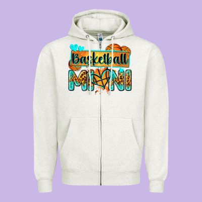 Basketball Mini With Leopard Zipper Hoodie Designed By Zillion Design Studio