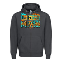 Smoke basketball mini with leopard Zipper Hoodie - Zillion Design Studio