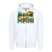 White basketball mini with leopard Zipper Hoodie - Zillion Design Studio