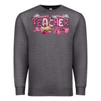 Charcoal Heather breast cancer teacher Premium Sweatshirt - Artiststas