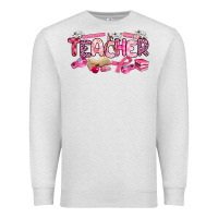 Oatmeal Heather breast cancer teacher Premium Sweatshirt - Artiststas
