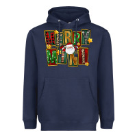 Navy Christmas merry mini Heavyweight Hoodie - FaDigitalArtStudio