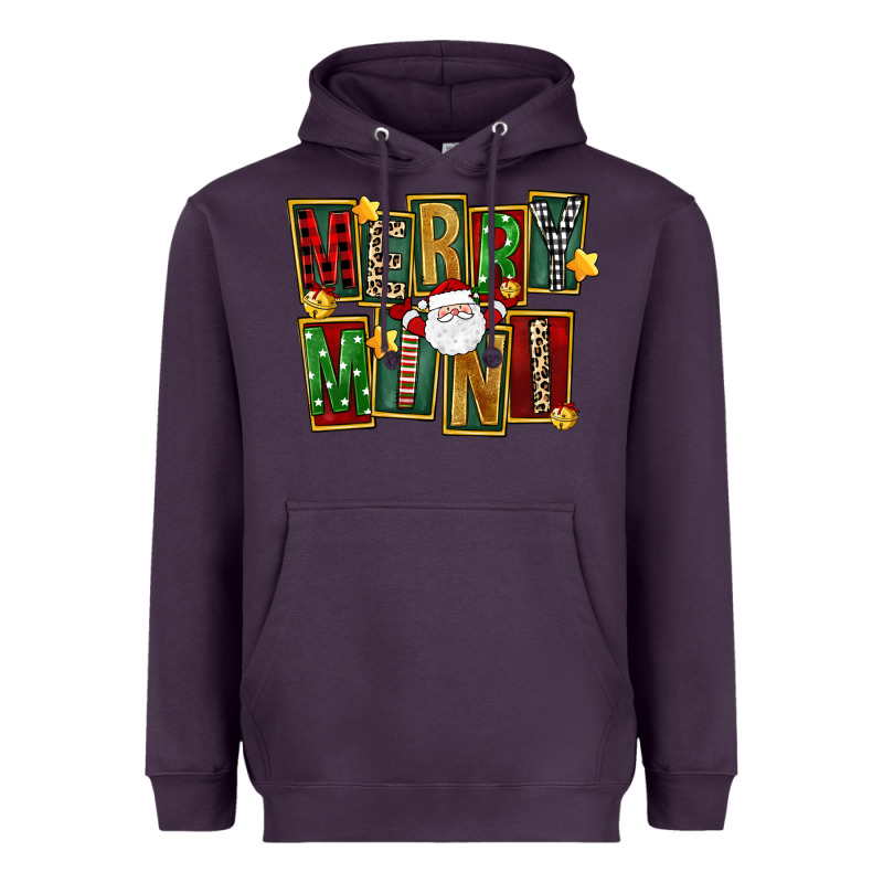 Christmas Merry Mini Heavyweight Hoodie by FaDigitalArtStudio | Teevron