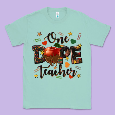 One Dope Teacher Classic Tee Designed By Texasbilliewilder