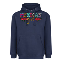 Navy mexican girl Heavyweight Hoodie - HRA Design Shop
