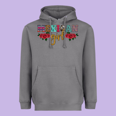Mexican Girl Heavyweight Hoodie Designed By Hra Design Shop