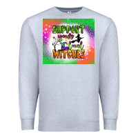 Heather Grey supports your local witches tumbler Premium Sweatshirt - BundleAndBundleShop