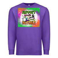 Purple supports your local witches tumbler Premium Sweatshirt - BundleAndBundleShop