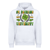 White st. patricks university Urban Hoodie - MaliasSmallBusiness