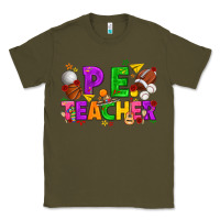 Army Green p.e. teacher cinco de mayo Classic Tee - texasbilliewilder