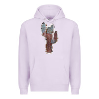 Lilac Cowhide Old Cactus Premium Hoodie - RanaPortraitStore