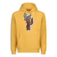 Mustard Cowhide Old Cactus Premium Hoodie - RanaPortraitStore