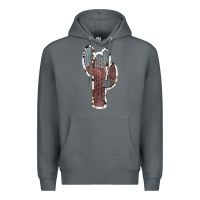 Rock Cowhide Old Cactus Premium Hoodie - RanaPortraitStore