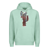 Seafoam Cowhide Old Cactus Premium Hoodie - RanaPortraitStore