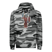 Slate Camo Cowhide Old Cactus Premium Hoodie - RanaPortraitStore