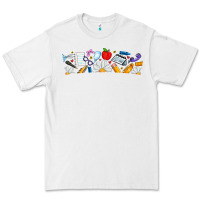 White Best Teacher Ever Premium Tee - CowhideDigitalArt