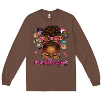 Chestnut small business afro messy bun Long Sleeve Tee - texasbilliewilder