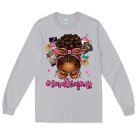Moon Dust small business afro messy bun Long Sleeve Tee - texasbilliewilder
