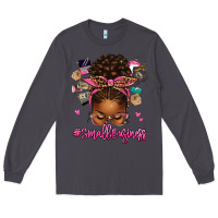 Smoke small business afro messy bun Long Sleeve Tee - texasbilliewilder