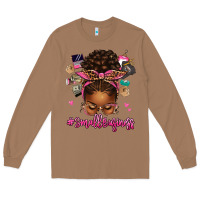 Toasted Coconut small business afro messy bun Long Sleeve Tee - texasbilliewilder