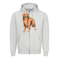 Dove Grey golden retriever with toys Zipper Hoodie - texasbilliewilder