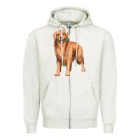 Oatmeal Heather golden retriever with toys Zipper Hoodie - texasbilliewilder