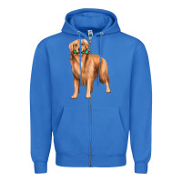 True Royal golden retriever with toys Zipper Hoodie - texasbilliewilder