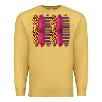 Antique Gold Pink Leopard Serape Brush Strokes Premium Sweatshirt - Bettercallsaul