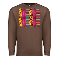 Chestnut Pink Leopard Serape Brush Strokes Premium Sweatshirt - Bettercallsaul