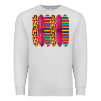 Dove Grey Pink Leopard Serape Brush Strokes Premium Sweatshirt - Bettercallsaul