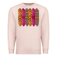 Pale Pink Pink Leopard Serape Brush Strokes Premium Sweatshirt - Bettercallsaul