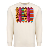 Sandshell Pink Leopard Serape Brush Strokes Premium Sweatshirt - Bettercallsaul