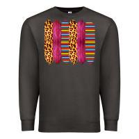 Smoke Pink Leopard Serape Brush Strokes Premium Sweatshirt - Bettercallsaul
