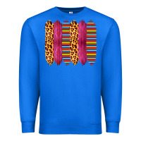 True Royal Pink Leopard Serape Brush Strokes Premium Sweatshirt - Bettercallsaul