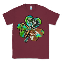 Burgundy western shamrock Classic Tee - RanaPortraitStore