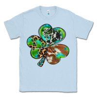 Dusty Blue western shamrock Classic Tee - RanaPortraitStore
