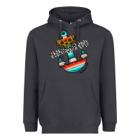 Smoke anchored Heavyweight Hoodie - CowhideDigitalArt