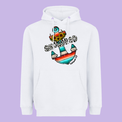 Anchored Heavyweight Hoodie Designed By Cowhidedigitalart