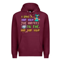Burgundy i said a hip hop Premium Hoodie - MaliasSmallBusiness