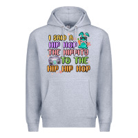 Heather Grey i said a hip hop Premium Hoodie - MaliasSmallBusiness