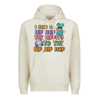 Oatmeal Heather i said a hip hop Premium Hoodie - MaliasSmallBusiness