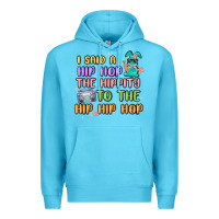 Ocean Blue i said a hip hop Premium Hoodie - MaliasSmallBusiness