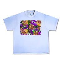 Grape Ice mardi gras sunflower cowhide leopard and glitter background Urban Heavy Tee - Artiststas