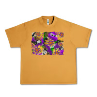 Peanut Butter mardi gras sunflower cowhide leopard and glitter background Urban Heavy Tee - Artiststas