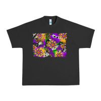 Pigment Black mardi gras sunflower cowhide leopard and glitter background Urban Heavy Tee - Artiststas