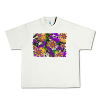 Pistachio mardi gras sunflower cowhide leopard and glitter background Urban Heavy Tee - Artiststas