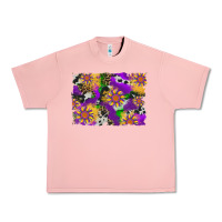 Salmon mardi gras sunflower cowhide leopard and glitter background Urban Heavy Tee - Artiststas