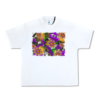 White mardi gras sunflower cowhide leopard and glitter background Urban Heavy Tee - Artiststas