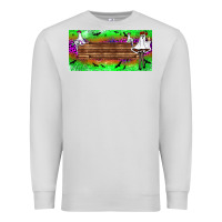 Dove Grey custom name freak ghosts license plate Premium Sweatshirt - BundleAndBundleShop