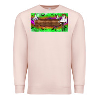 Pale Pink custom name freak ghosts license plate Premium Sweatshirt - BundleAndBundleShop
